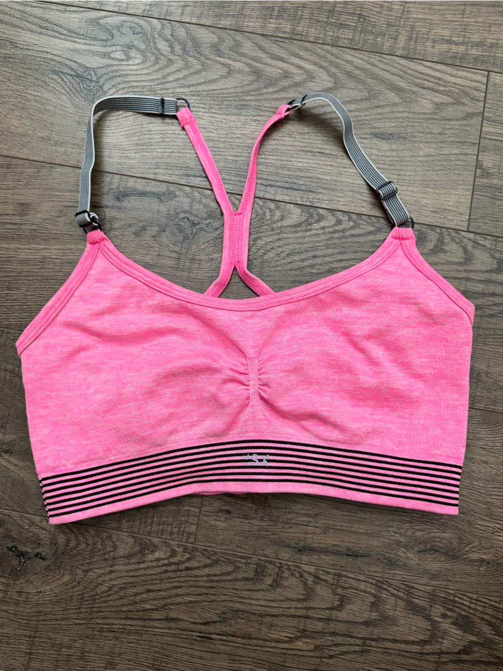 Victoria's Secret VSX Sport Pink Strappy Back Sports Bra Medium